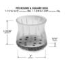 Round Clear Sleeve Glides with Marine Grade Berber 43 to 52mm