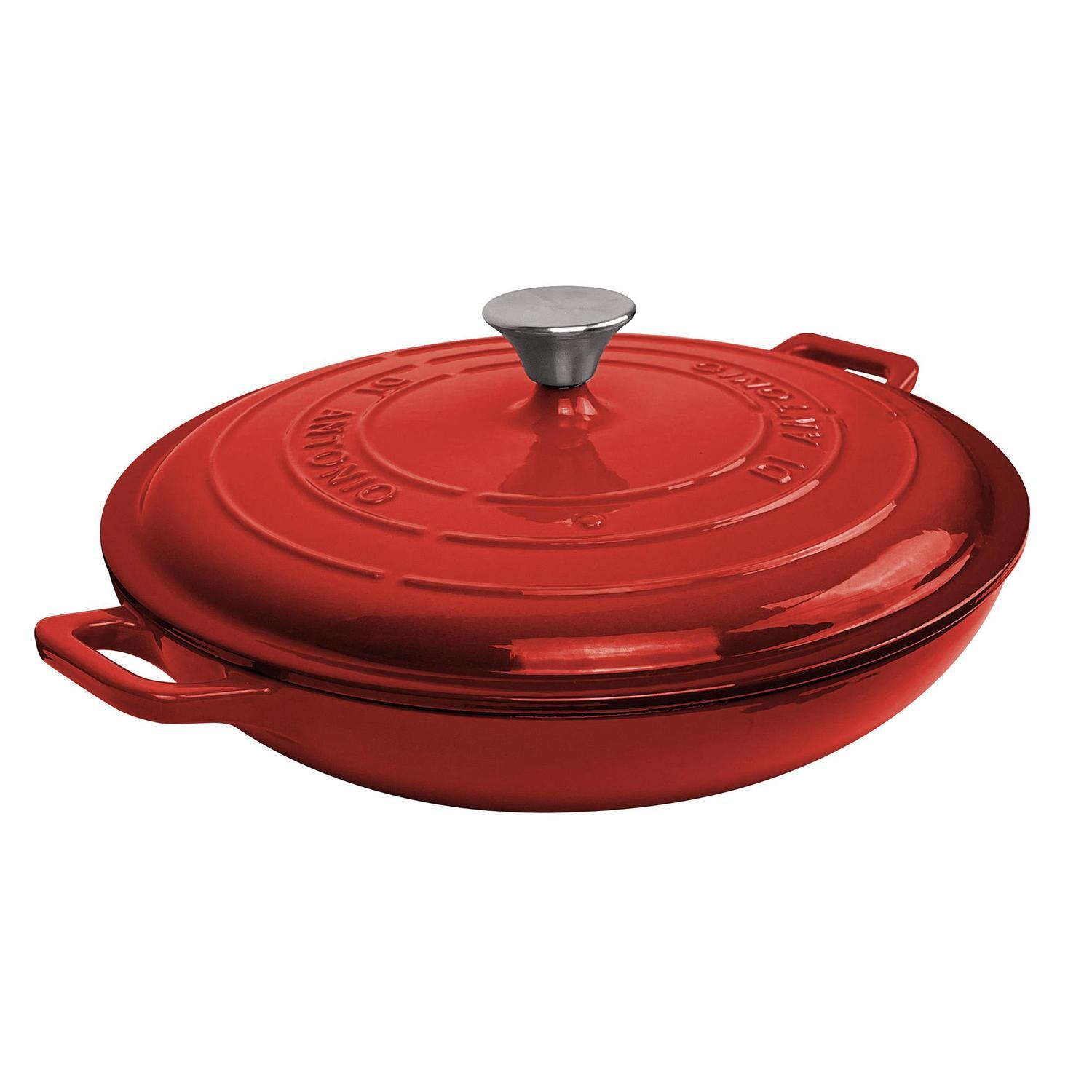 Cast Iron Casserole 320mm  Red