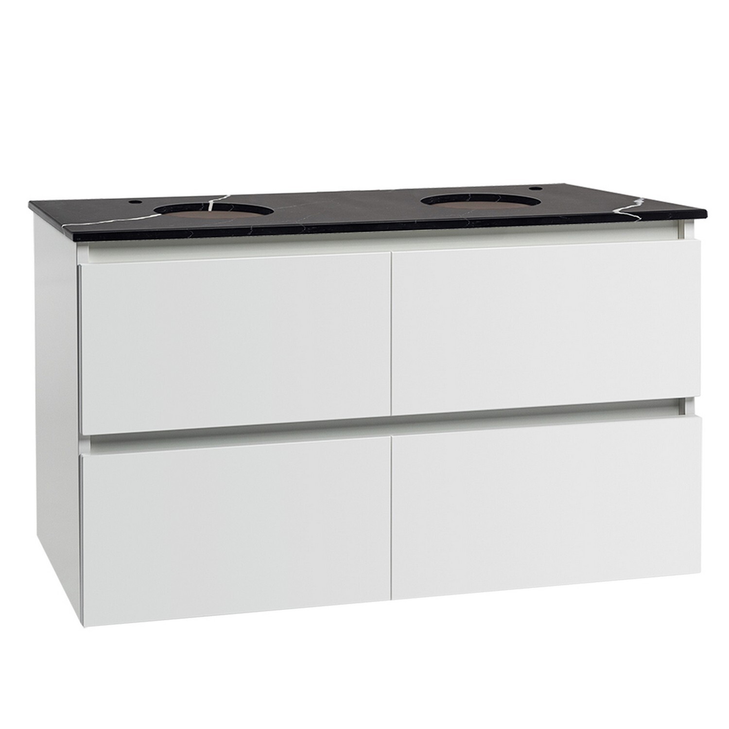 Valencia Wall Hung Double Bowl 4 Drawers