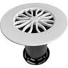 Shower Waste Flat Lid Matte White  Matte White