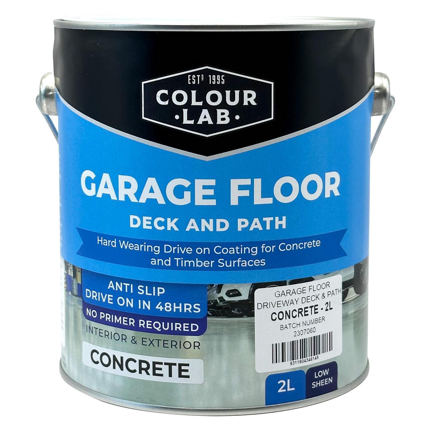 Garage Floor Deck and Path Paint 2 Litre  Concrete