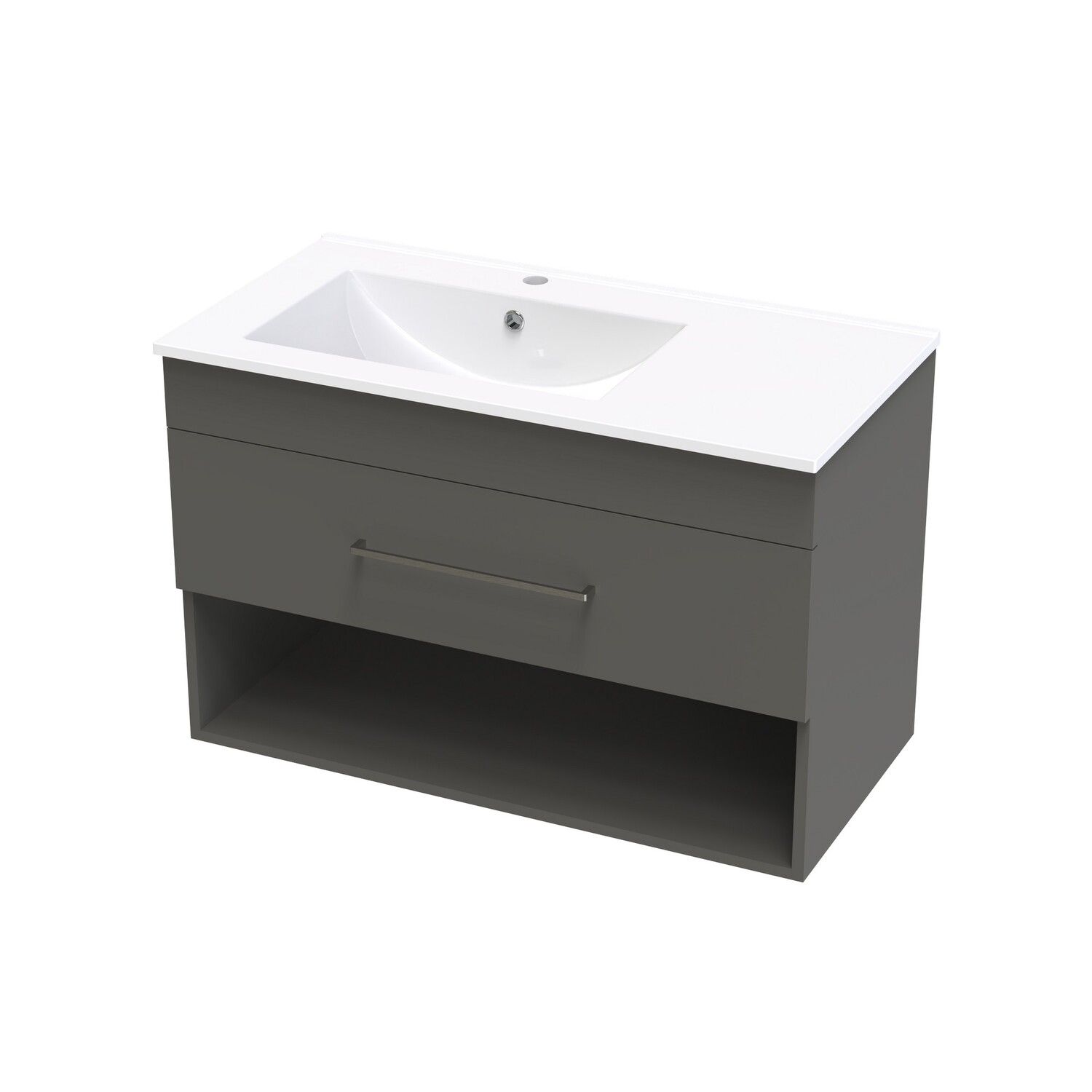 Cashmere Valley 900 Left Hand Bowl Drawer Open Colour
