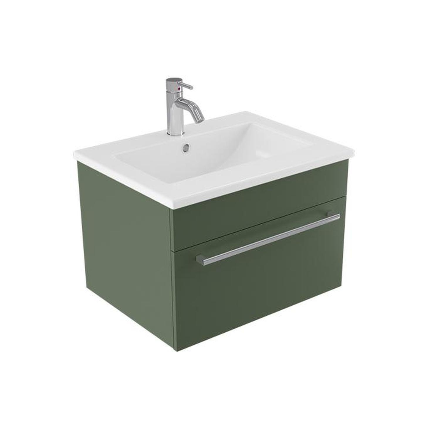 Calais Wall Vanity 600mm Green Slate