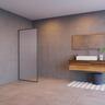 Framed Reeded Glass Shower Panel