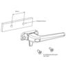 Window Handle High Profile Right-Hand Face Fix 80mm Black