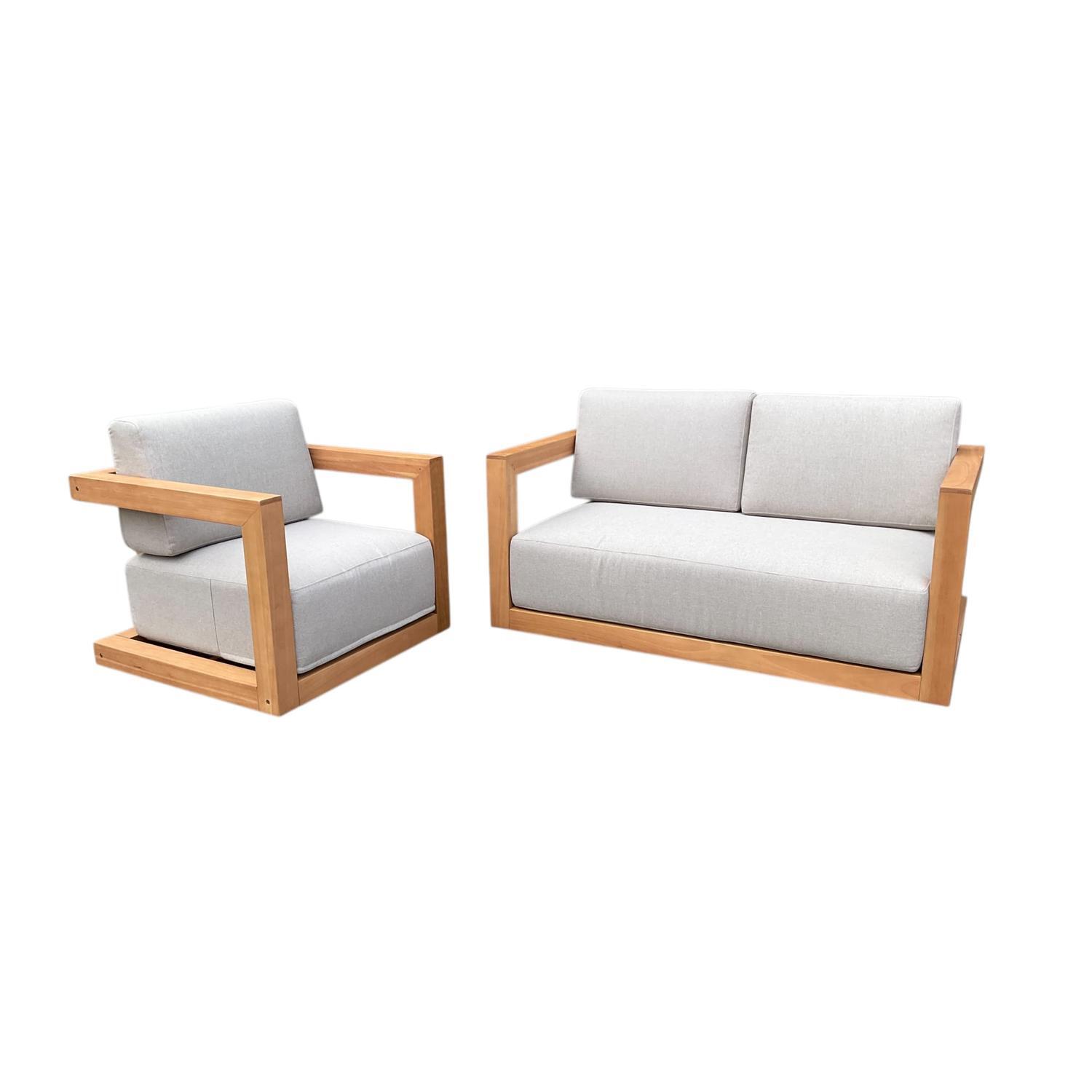 Outdoor 2 Piece Lounge Setting