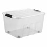 Modular Storage Box With Lid 52 litre Clear