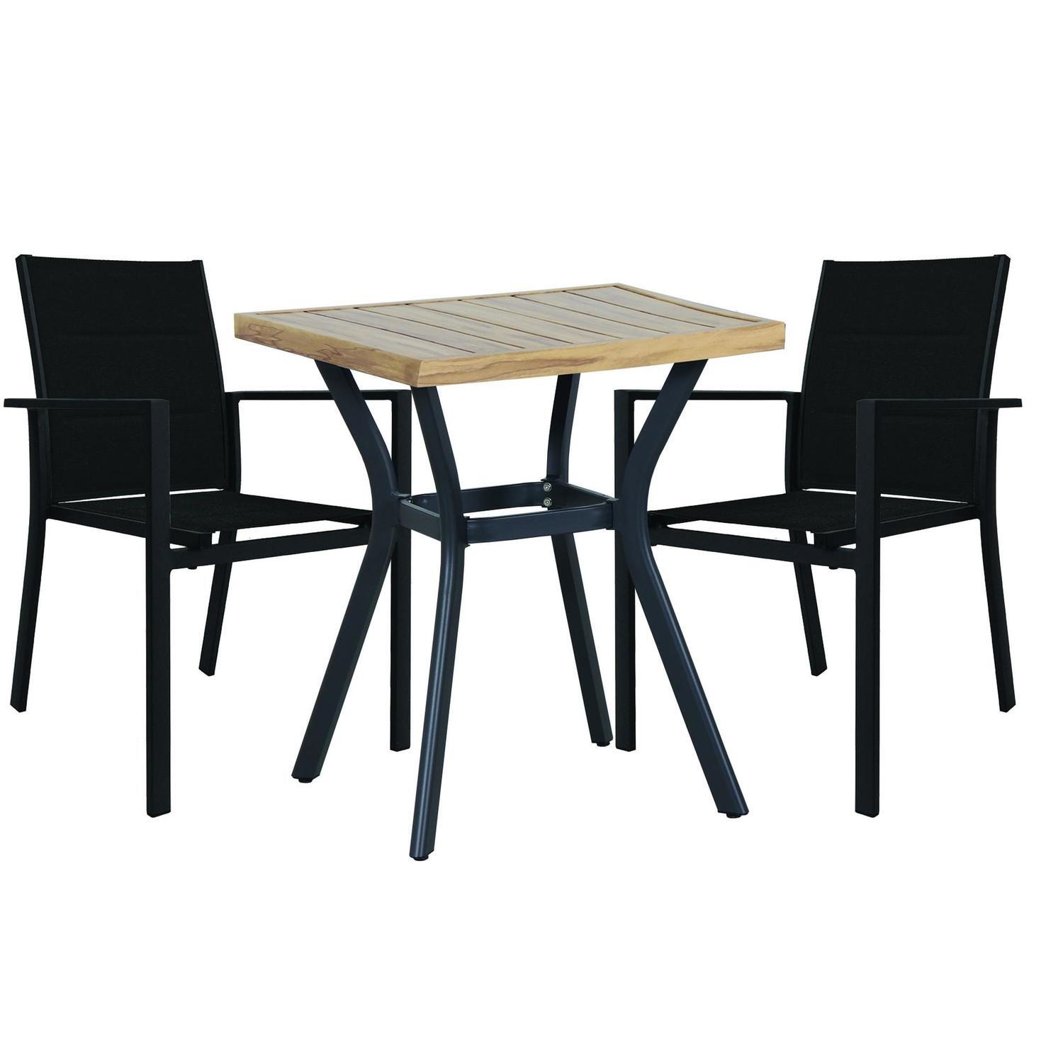 Outdoor Dining Setting 3 Piece Morocco Sling Chair