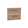 Wall Hung Vanity Cabinet Drawer Front Set 750mm French Oak