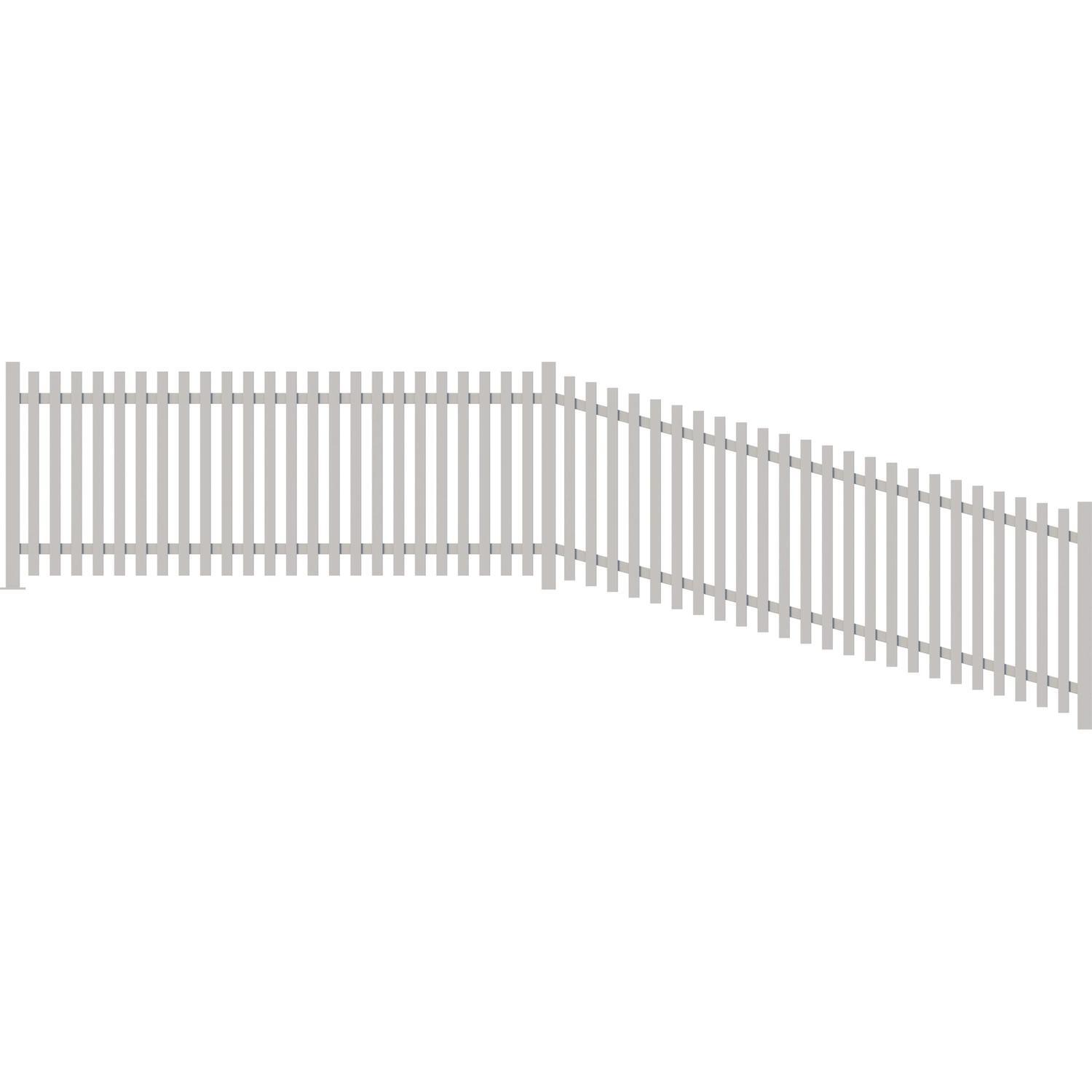 Alpha Aluminium Fence Panel  H:950mm W:2430mm Frost