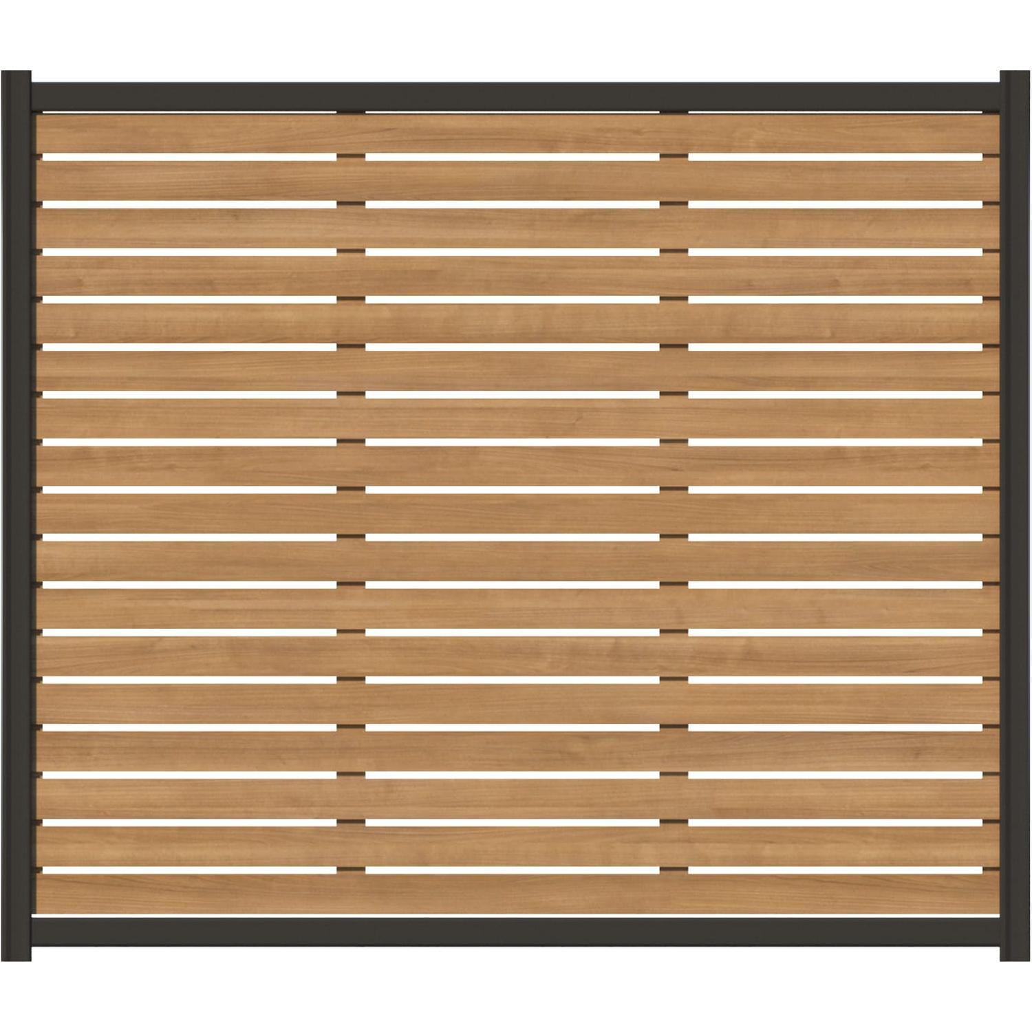SlatWall Timber Fence Panel H: 1500mm x W: 2380mm Thunder