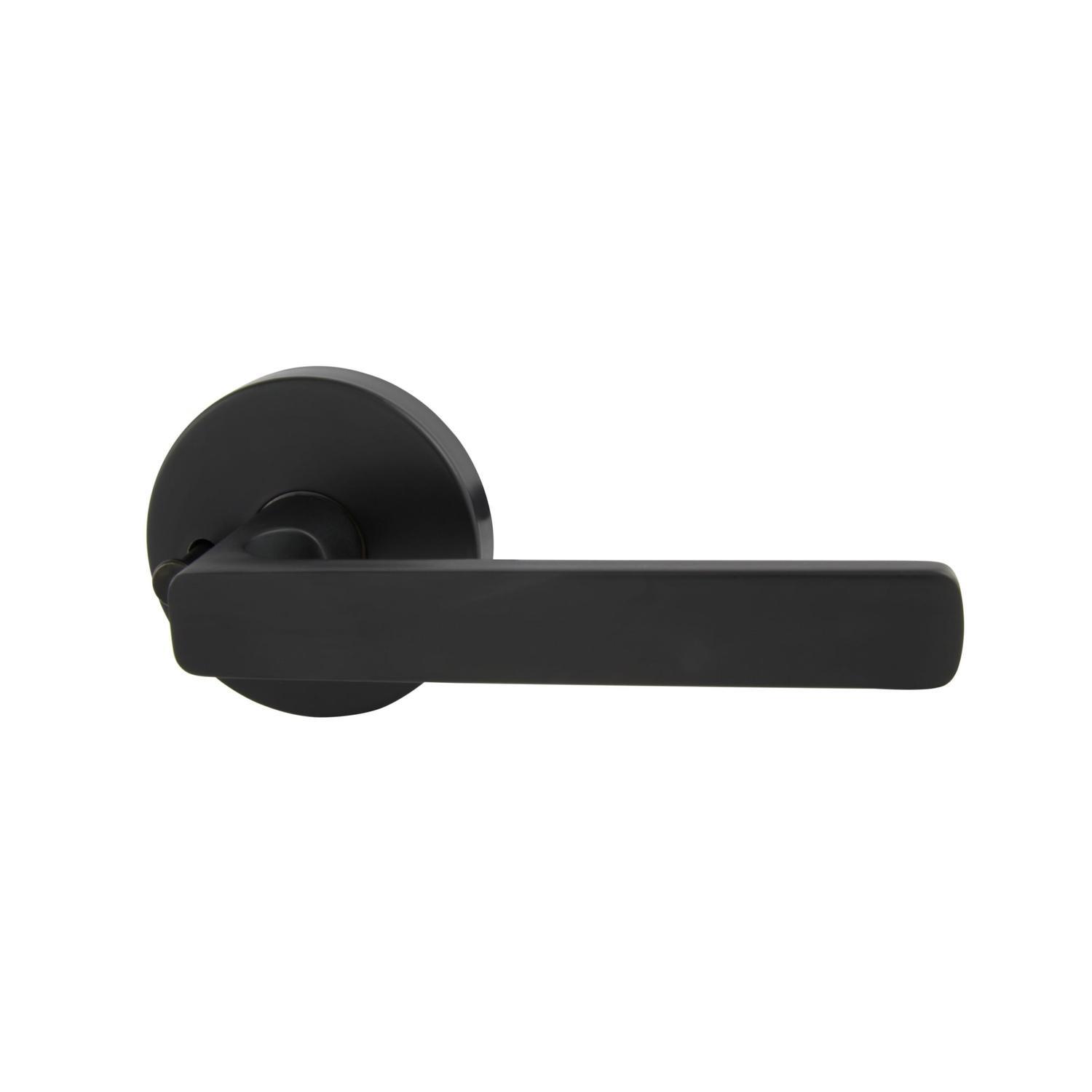 Medio Plus Series Rivera Privacy Lever Set with QuickFix Matte Black