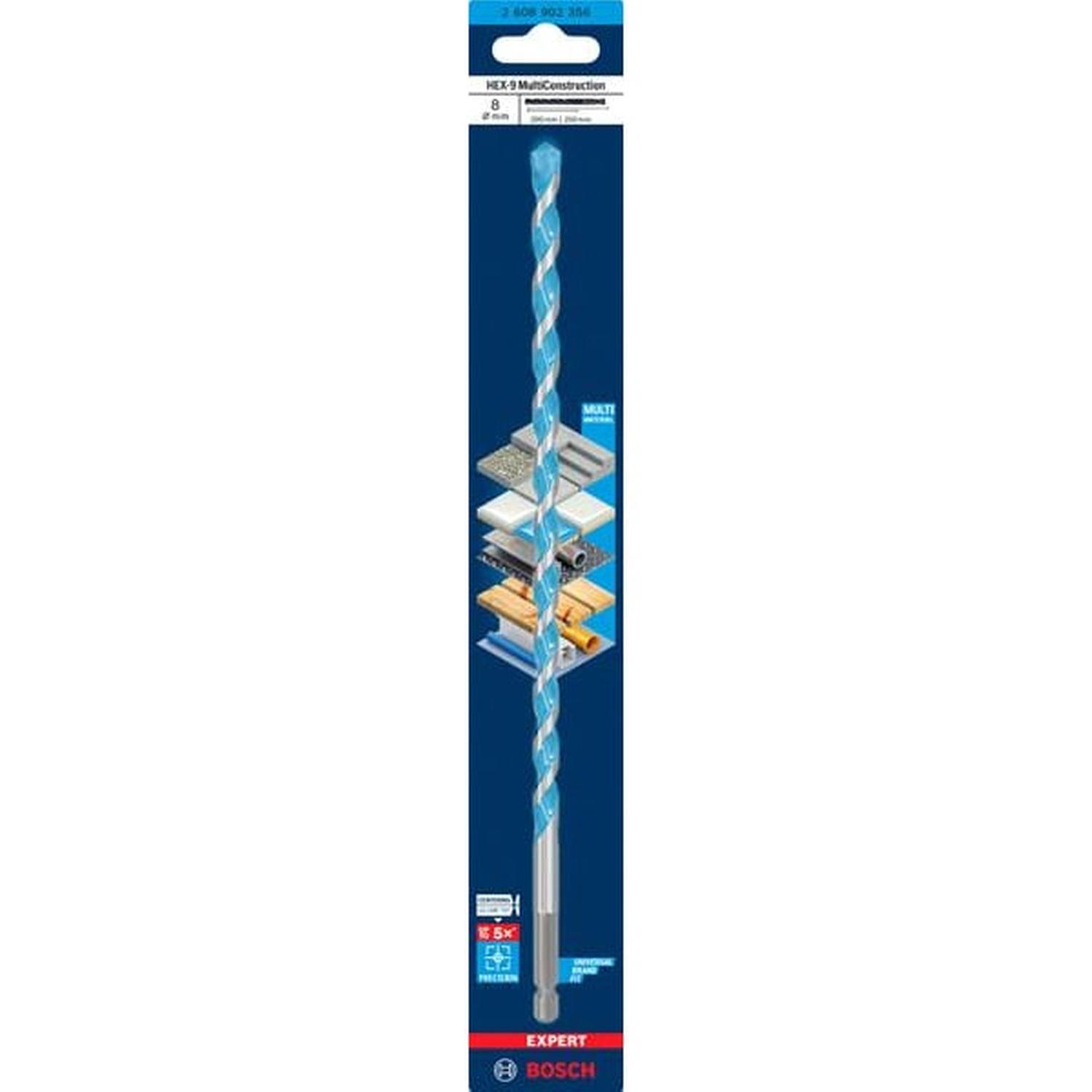 HEX-9 Multi Contruction Drill Bit 8 x 200 x 250mm