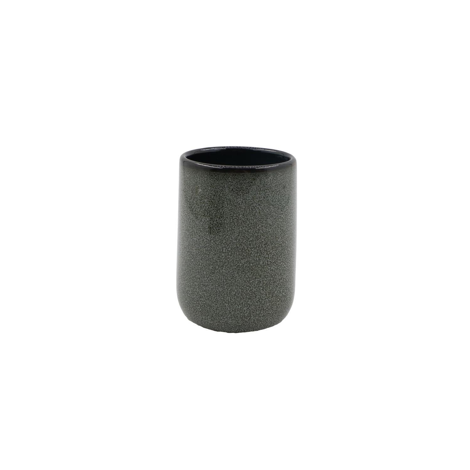Billie Toothbrush Holder Green & Black
