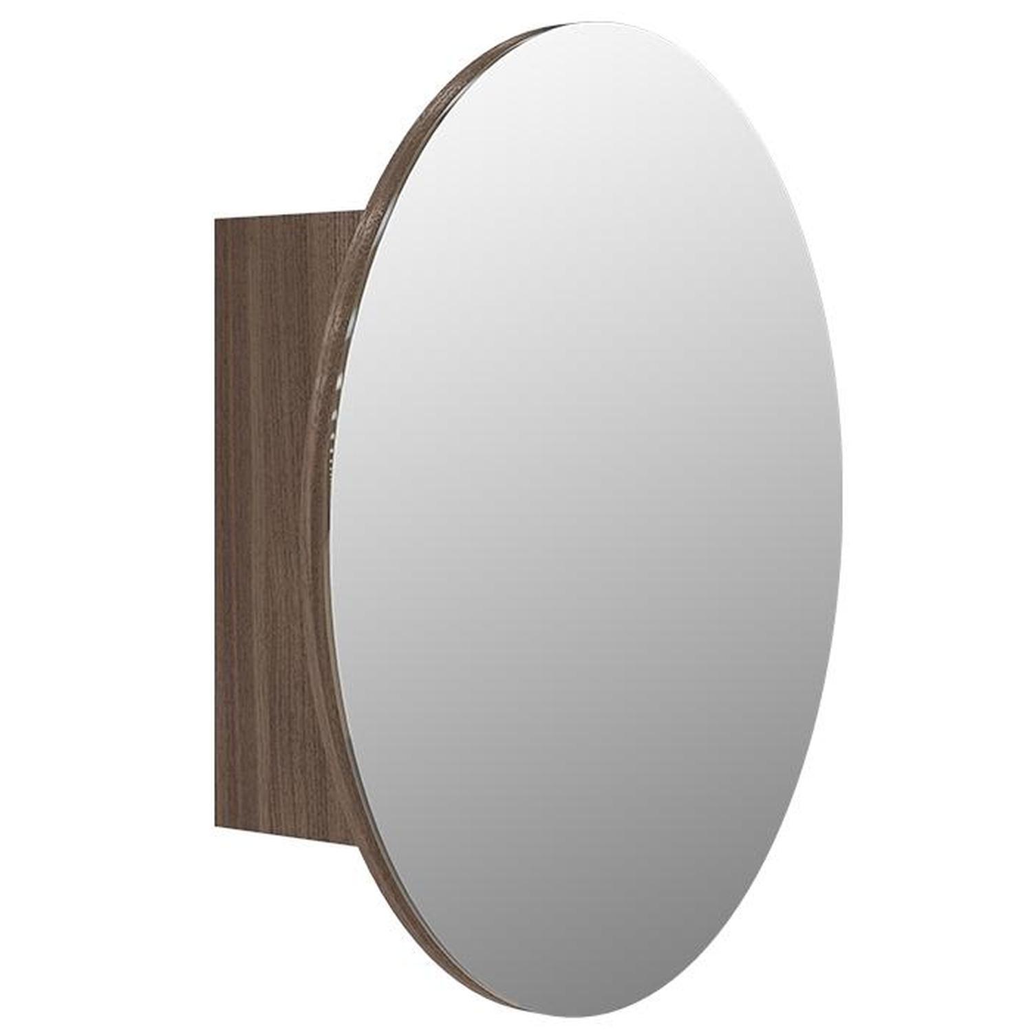 Mirror Cabinet 600mm Charred Oak