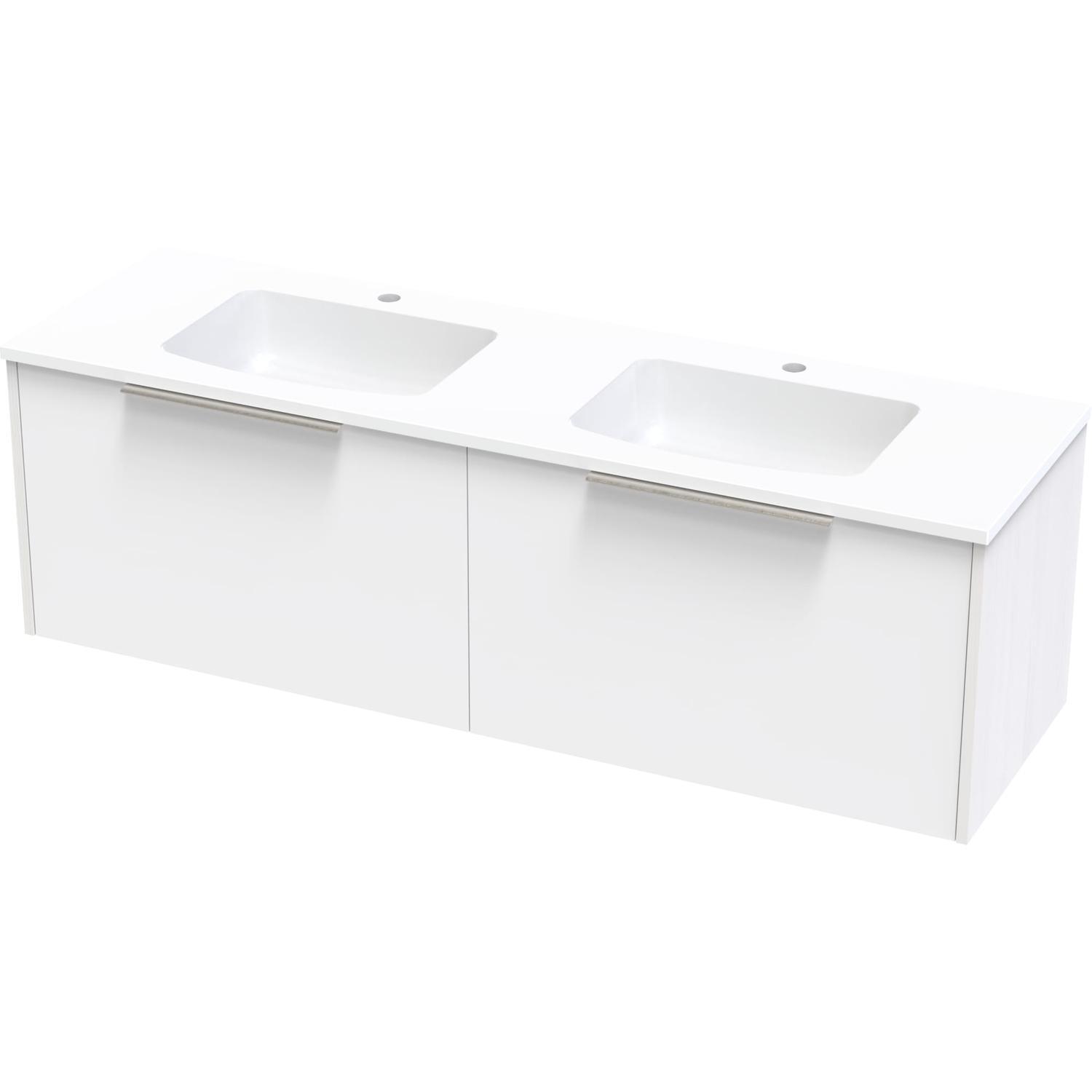 Nikau Grove 1500Db Single Drawer Ultra Gloss White/Colour
