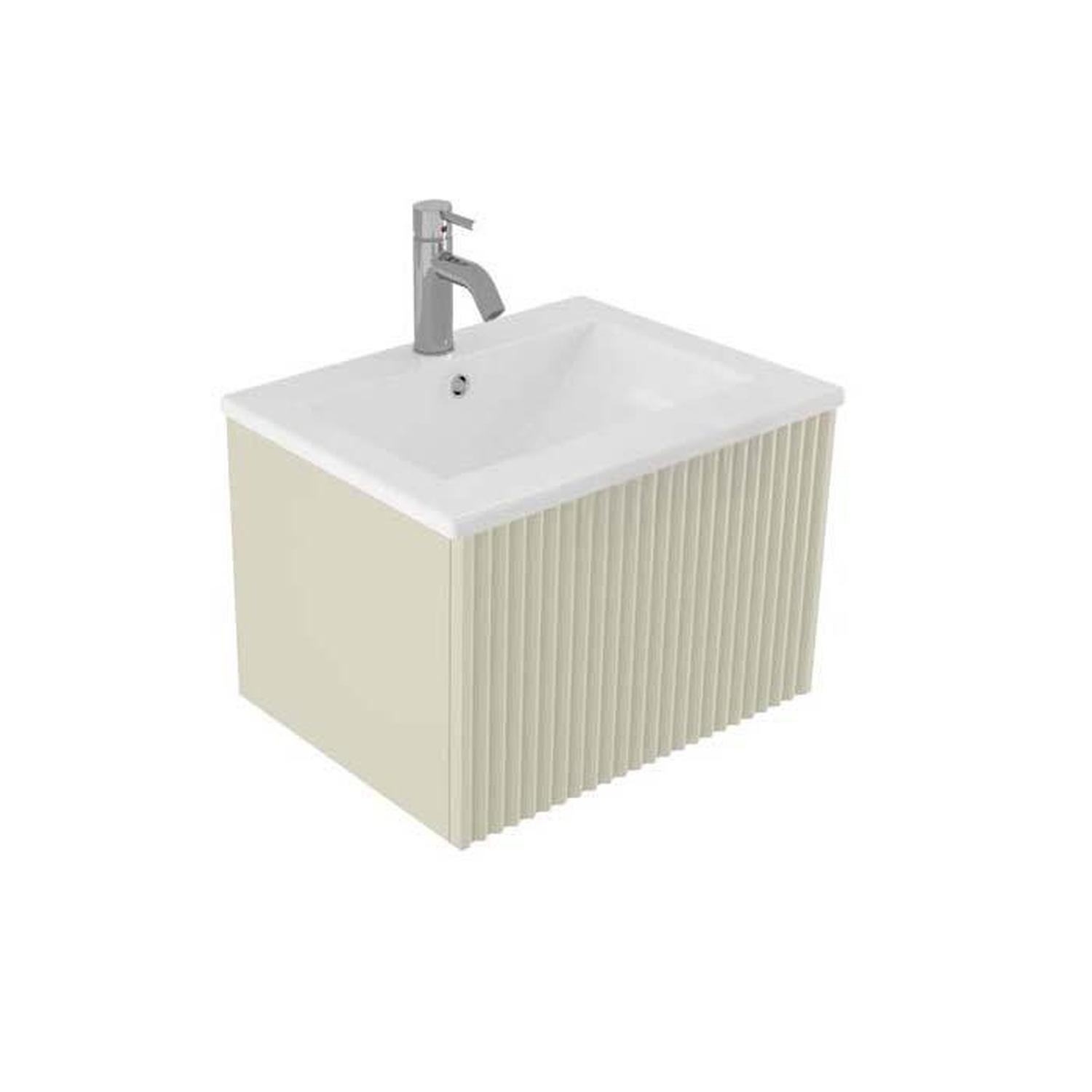 Wave Wall Hung Vanity 600mm Sabbia
