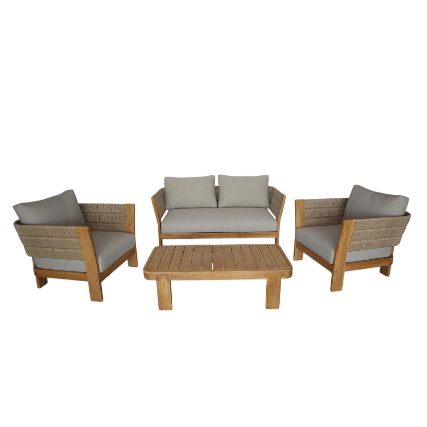 Outdoor 4 Piece Lounge Setting