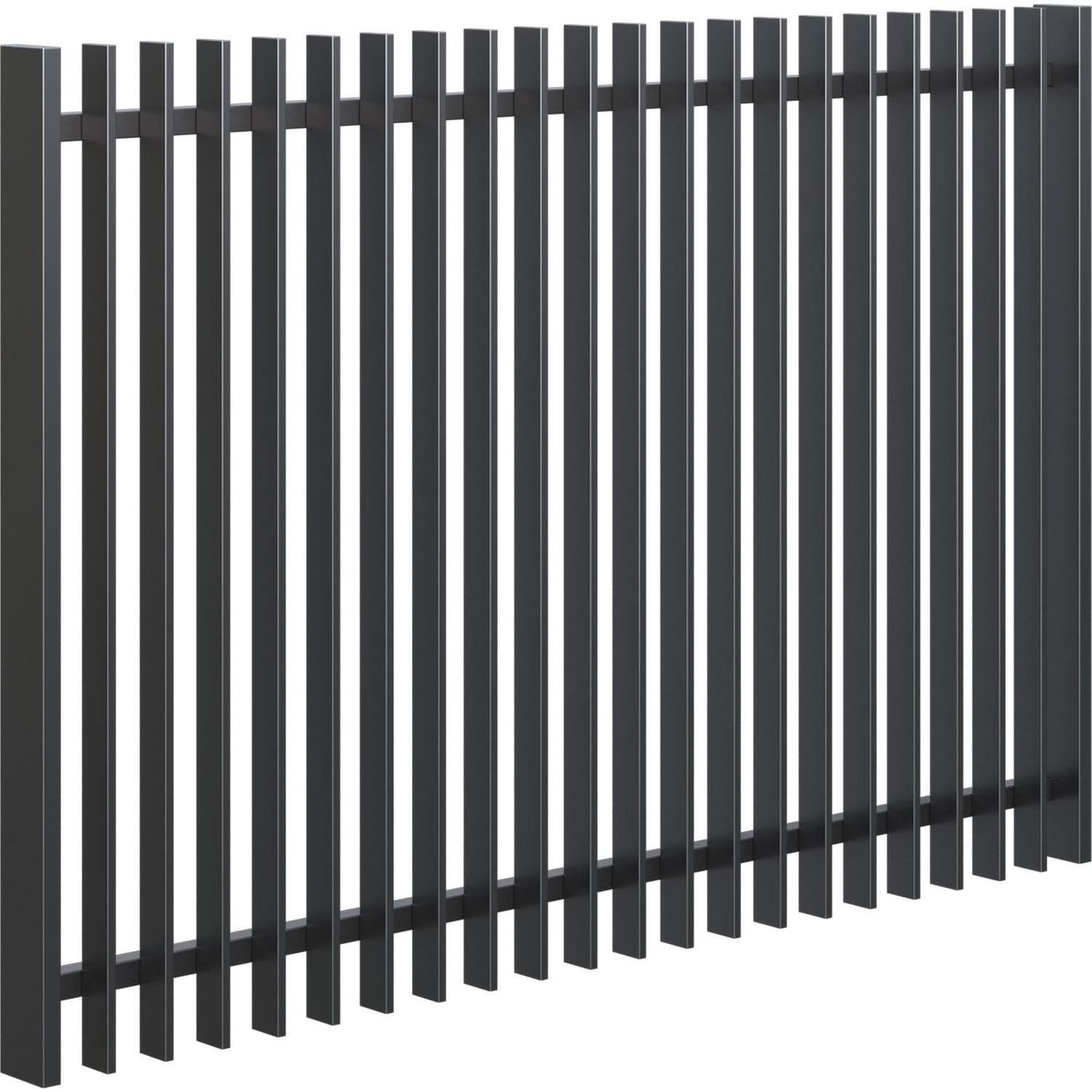Vertex Adjustable Driveway Gate 1500mm high x up to 2250mm wide, Black
