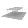 Single Carport L: 7250mm, W:3600mm, H:2100mm Zinc