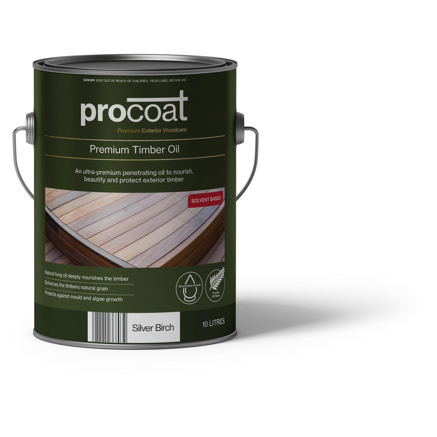 Premium Exterior Timber Oil 10L Silver Birch
