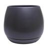 Indoor Addie Pot and Saucer 9cm Black