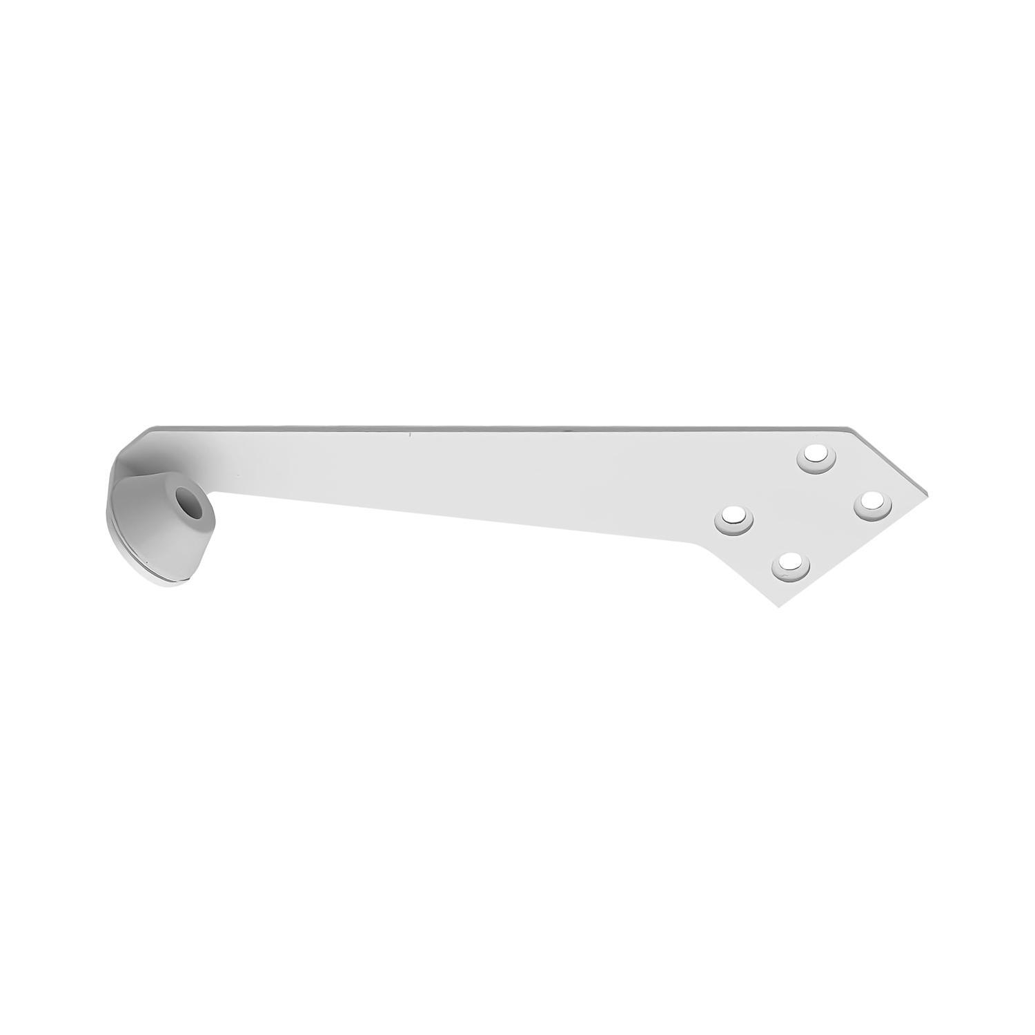 DOOR STOP OVERHEAD LEFT HAND WHITE FINISH