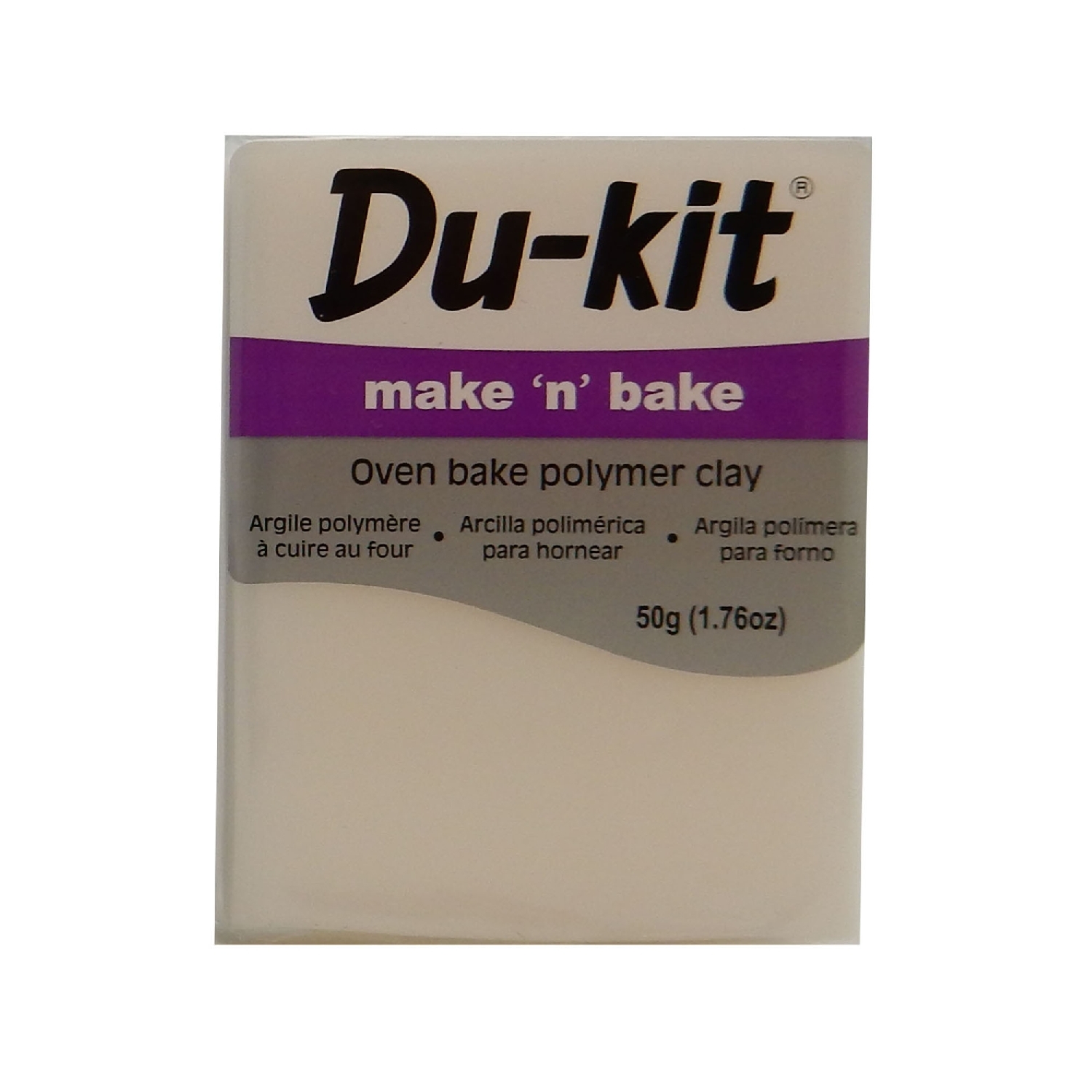 Oven Bake Polmer Clay 50 g Transulcent