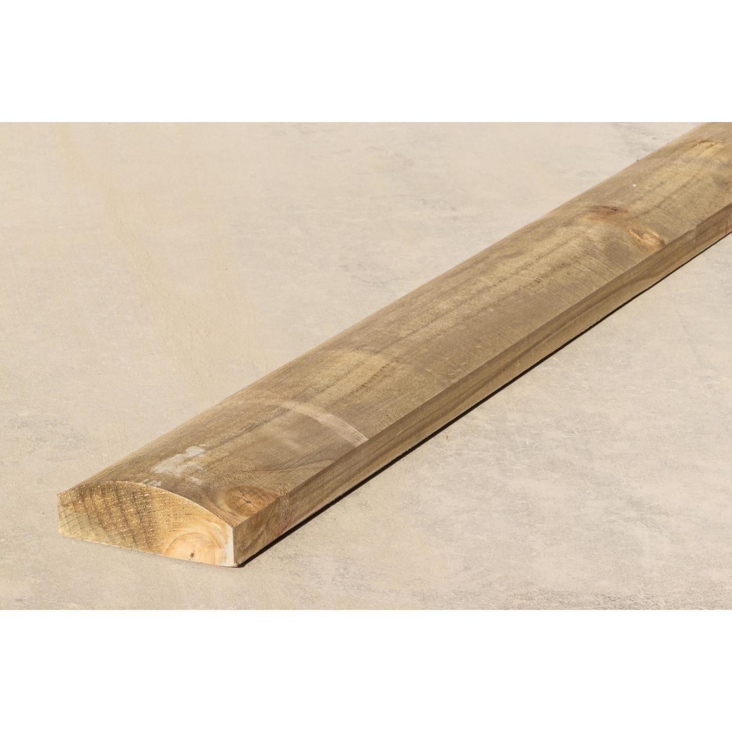 Landscape Rail 3.6M x 40mm Natural Timber