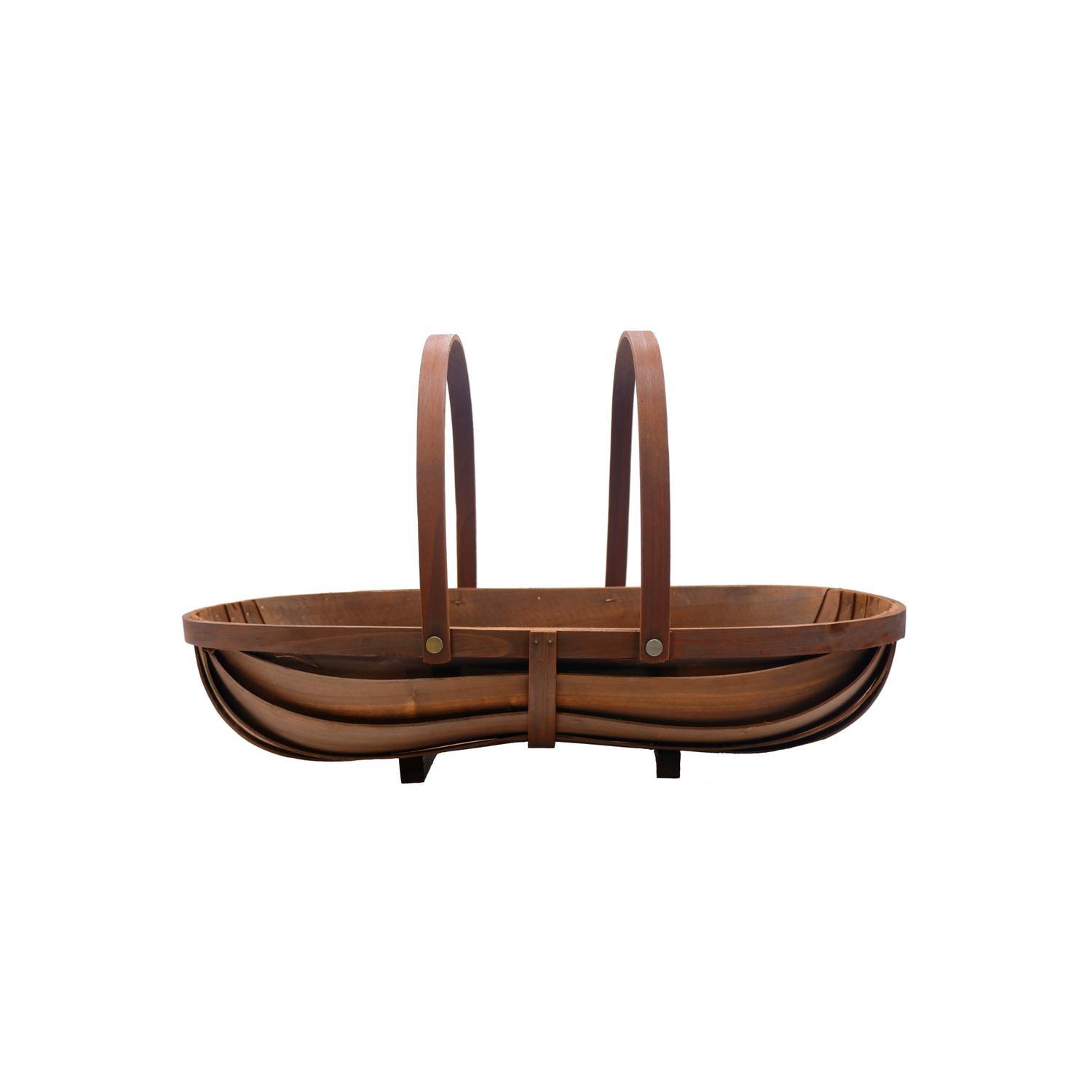 Two Handled Wooden Garden Trug