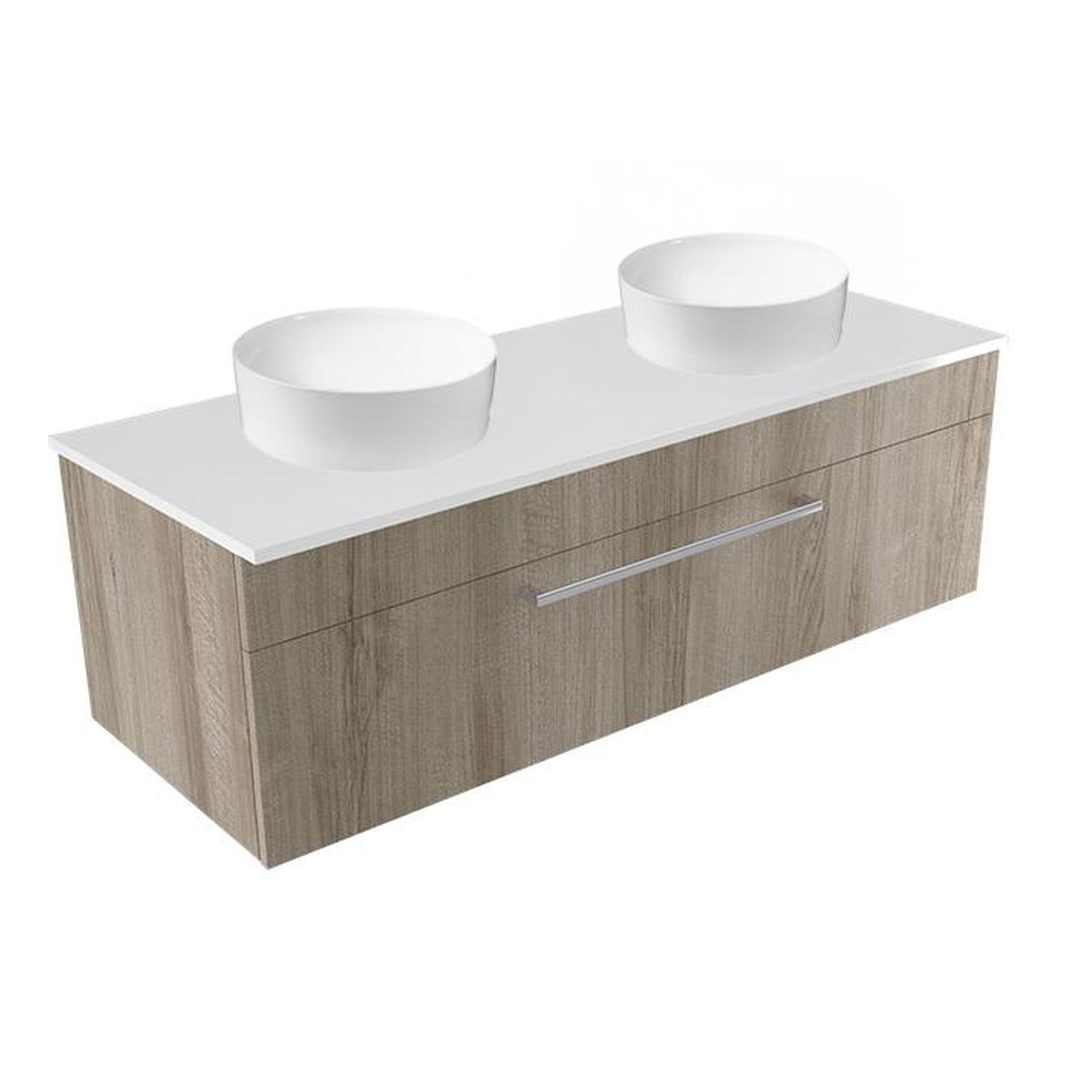 Calais Wall Vanity 1200mm Ashen Walnut
