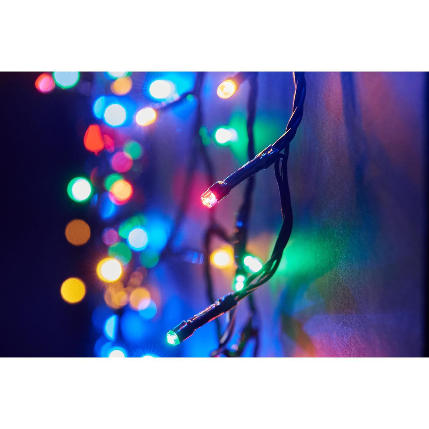 String Light Lighted wire length: 50m   Solar powered Multi Colour