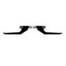 Window Handle Wedgeless High Profile Right & Left Hand  93mm Black