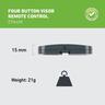 Four Button Visor Remote Control Garage Door Opener  Grey