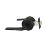 Medio Plus Series Sierra Privacy Lever Set with QuickFix Matte Black