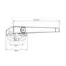 Window Handle Locking Wedgeless Right-Hand Face Fix 107mm Black