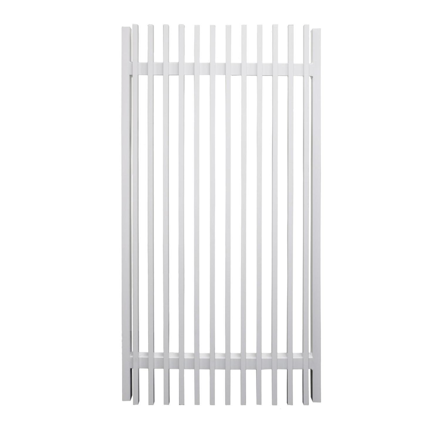 Batten Pedestrian Gate W:975mm, H:1750mm, D:65mm White