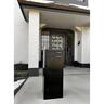 Parcel Pillar Letterbox Black