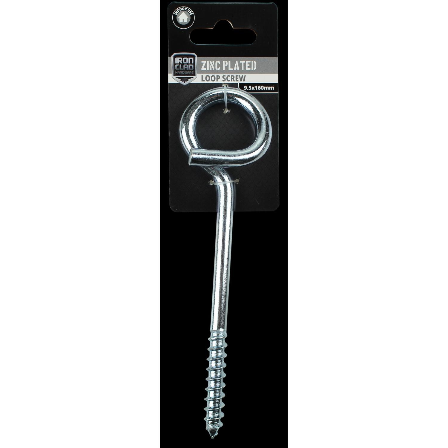 Screw Eyes 9.5x160mm Zinc Plated