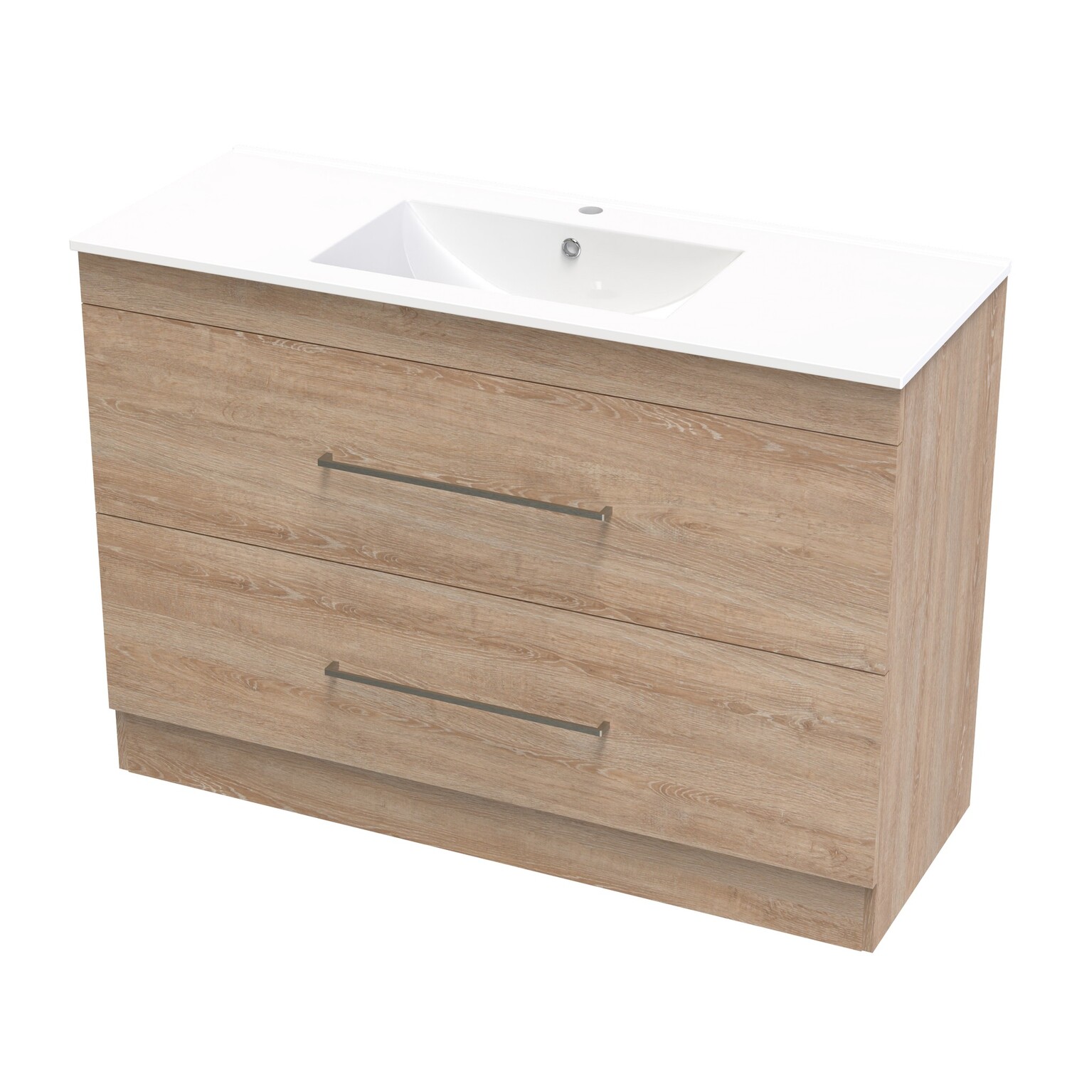Cashmere Double Drawer Floor Standing Vanity