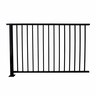 Aluminium Balustrade Panel H: 1010mm, W: 1500mm, D: 38mm Black