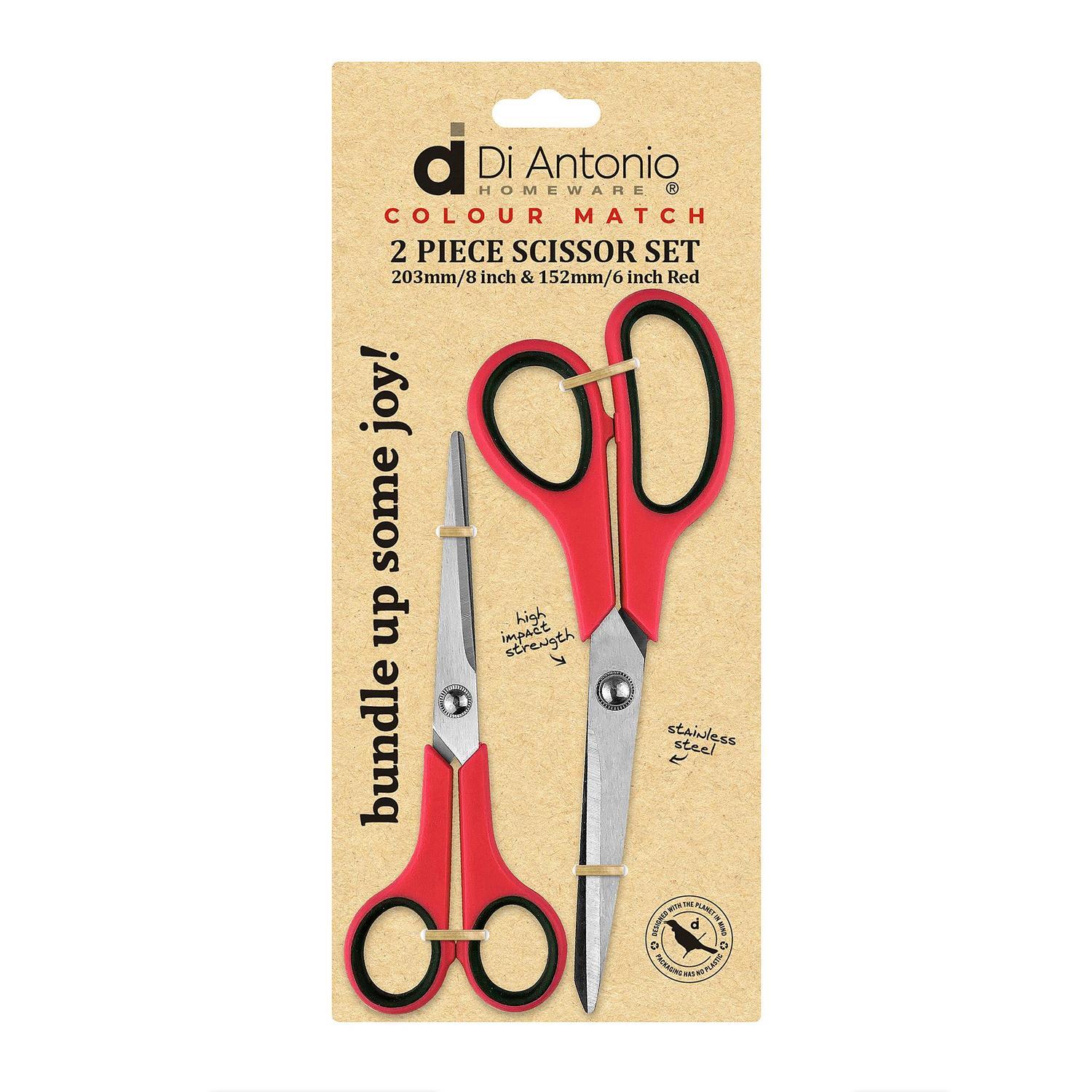 Scissor Set 2 Piece Red