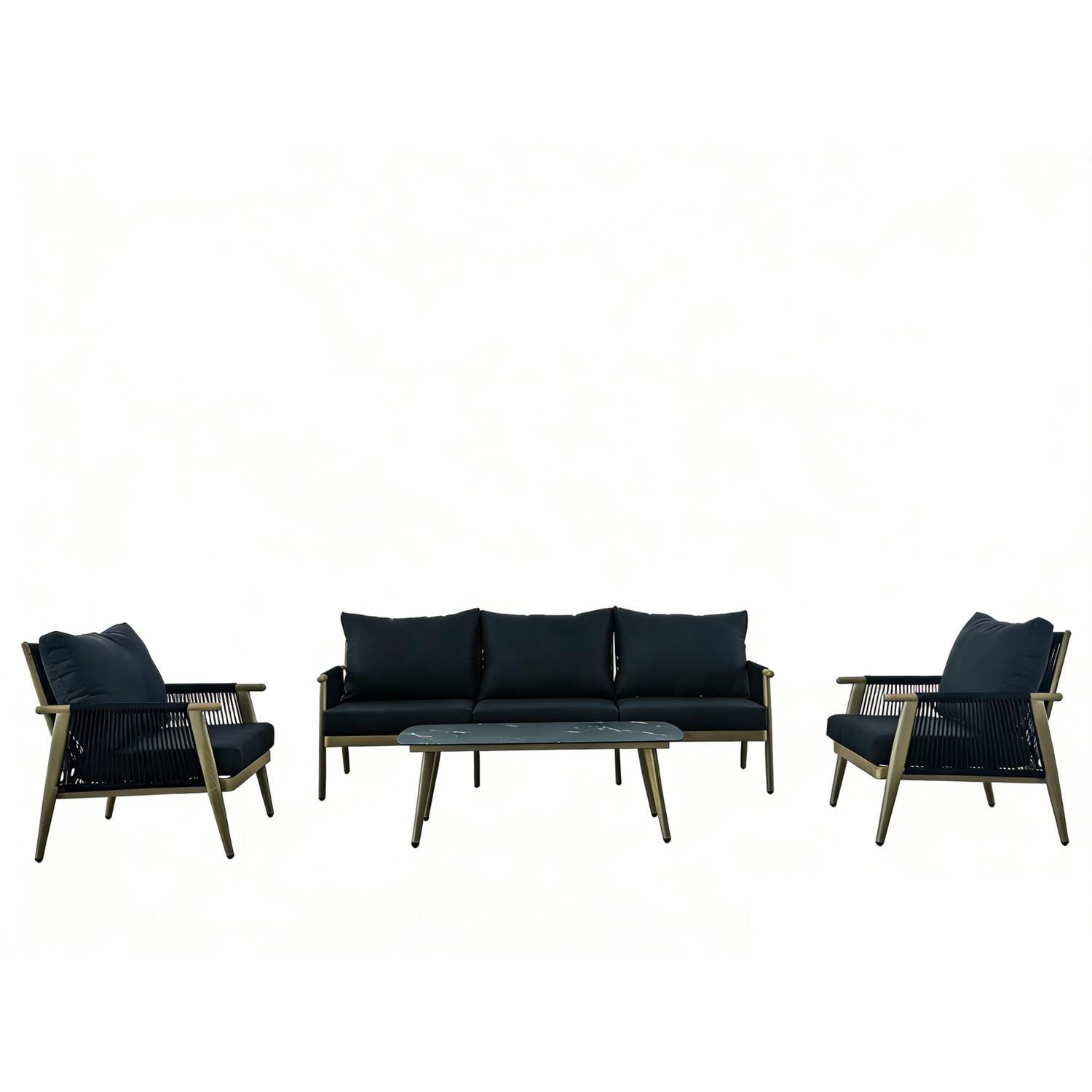 Ravenna 4 Piece Outdoor Lounge Setting
