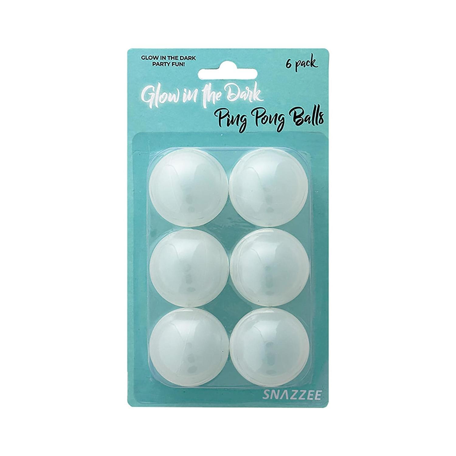 Glow in the Dark Ping Pong Balls 6pack