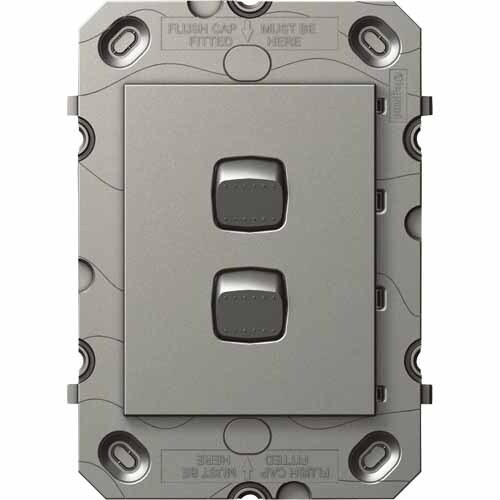 Light Switch Grid 2 Gang