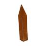 Corten Steel Landscape Edging Corner Peg 400mm Rust