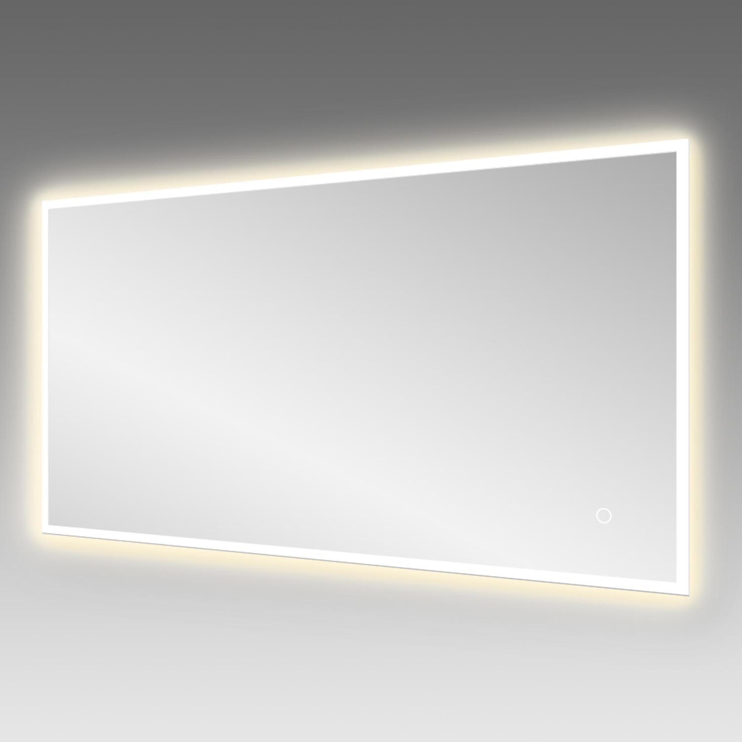 LED Front & Backlit Frosted Mirror with Demister 800x1500mm