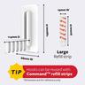 Folding Clothes Hanger Hook White