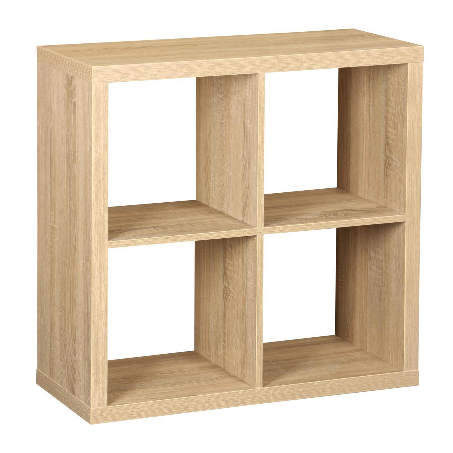 Luxe 2x2 Organiser Cube H: 760 mm, W: 760 mm, D: 340 mm Oak