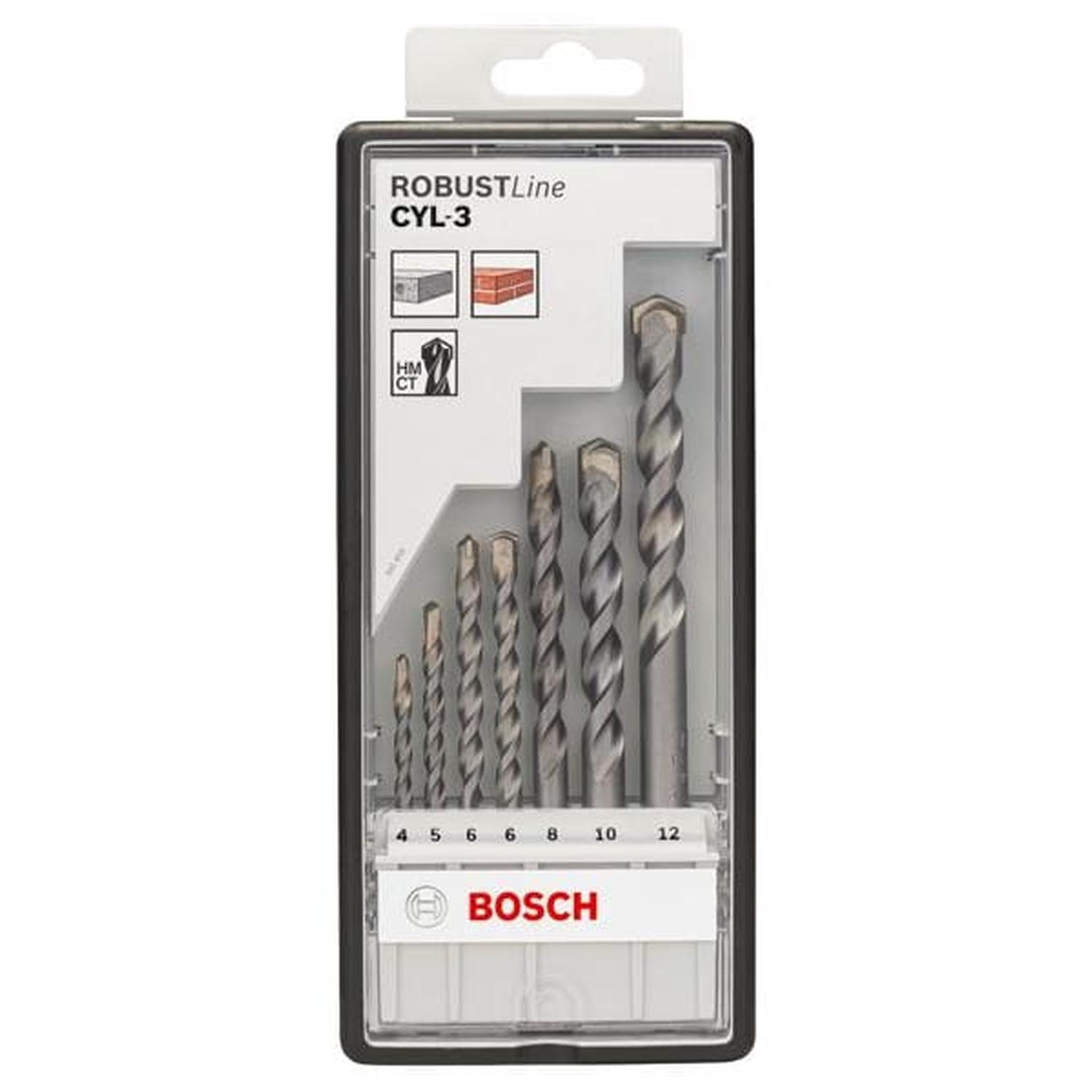 CYL-3 Masonry Drill Bit 7PC Set 4-12mm